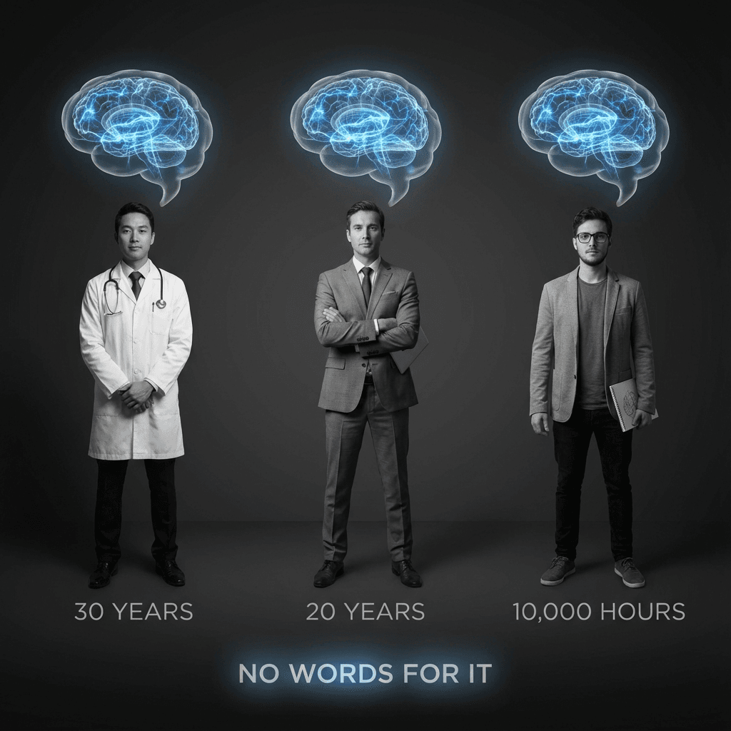 Experts across fields share the same problem - no words for what they know