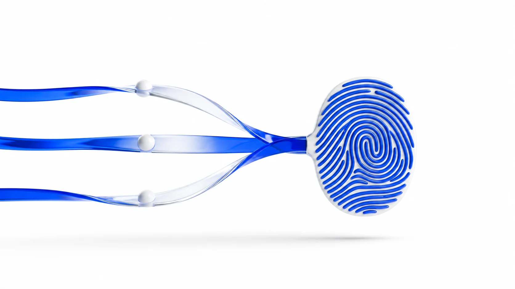 Cobalt evidence streams converging into a fingerprint