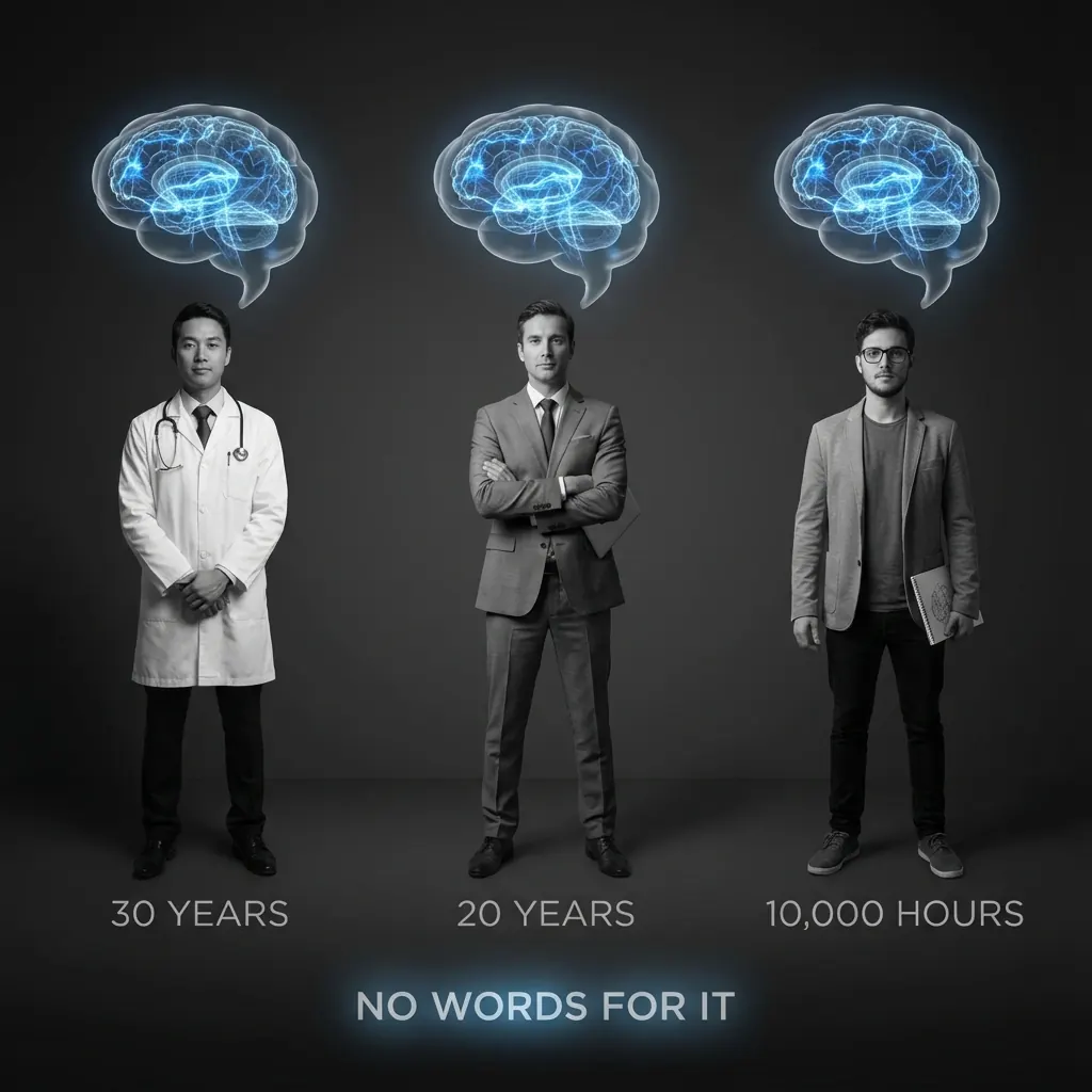Experts across fields share the same problem - no words for what they know